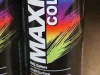 Partij maxicolor spuitbussen - ral 3000 vuurrood - 12 bussen á 400ml - afbeelding 2 van  4