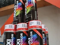 Partij maxicolor spuitbussen - ral 3000 vuurrood - 12 bussen á 400ml - afbeelding 1 van  5