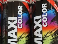 Partij maxicolor spuitbussen - ral 3000 vuurrood - 12 bussen á 400ml - afbeelding 2 van  5