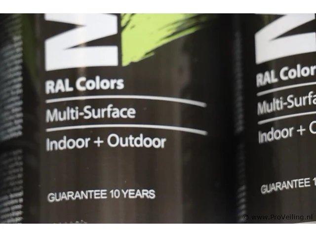 Partij maxicolor spuitbussen - ral 3000 vuurrood - 12 bussen á 400ml - afbeelding 4 van  5