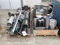 Partij metaal, rvs en aluminium profielen