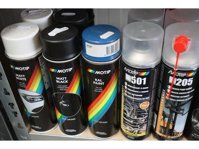Partij motip autolak (400ml) & onderhouds spuitbussen (500ml) - 115 bussen á 400-500ml - afbeelding 2 van  14