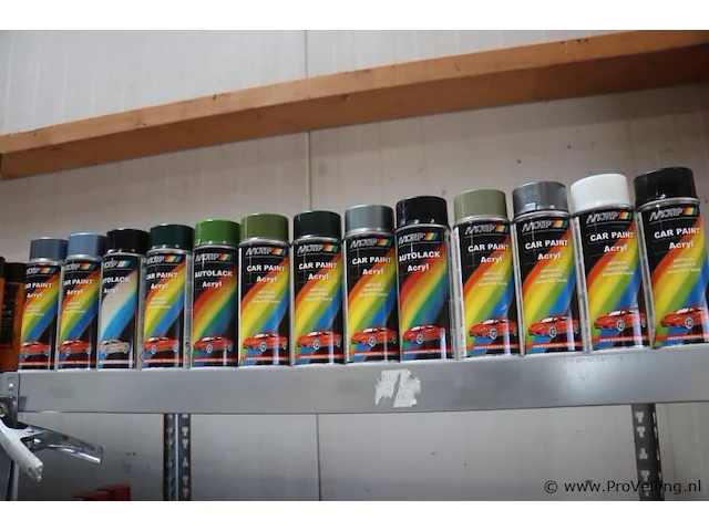 Partij motip autolak (400ml) & onderhouds spuitbussen (500ml) - 115 bussen á 400-500ml - afbeelding 7 van  14