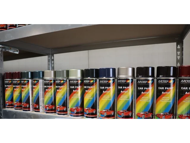 Partij motip autolak (400ml) & onderhouds spuitbussen (500ml) - 115 bussen á 400-500ml - afbeelding 9 van  14