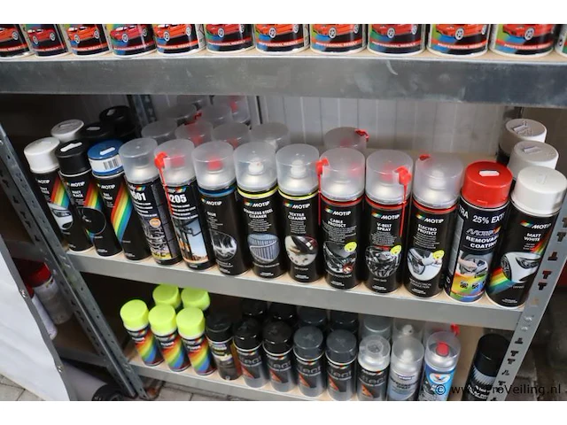 Partij motip autolak (400ml) & onderhouds spuitbussen (500ml) - 115 bussen á 400-500ml - afbeelding 12 van  14