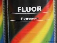 Partij motip fluor lak spuitbussen - kleur geel - 10 bussen á 400ml - afbeelding 4 van  4