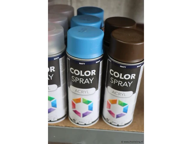 Partij motip/colorspray spuitbussen - 82 bussen á 400ml - afbeelding 7 van  9