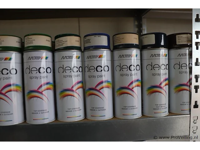 Partij motip/tenco spuitbussen - 64 bussen á 400ml - afbeelding 12 van  13