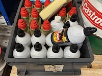 Partij motorolie en vloeistoffen ca. 55x inclusief kratten w.o. castrol, syntix, sunoco - afbeelding 2 van  12
