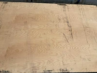Partij multiplex platen 110/250x125x0,3cm circa 50 stuks - afbeelding 3 van  6