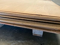 Partij multiplex platen 110/250x125x0,3cm circa 50 stuks - afbeelding 4 van  6