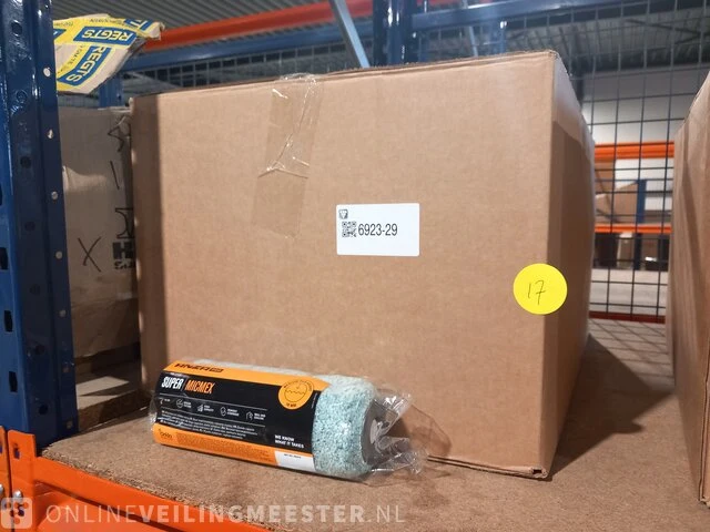 Partij muurverfrollers 18cm micmex anza, grijs - afbeelding 1 van  5