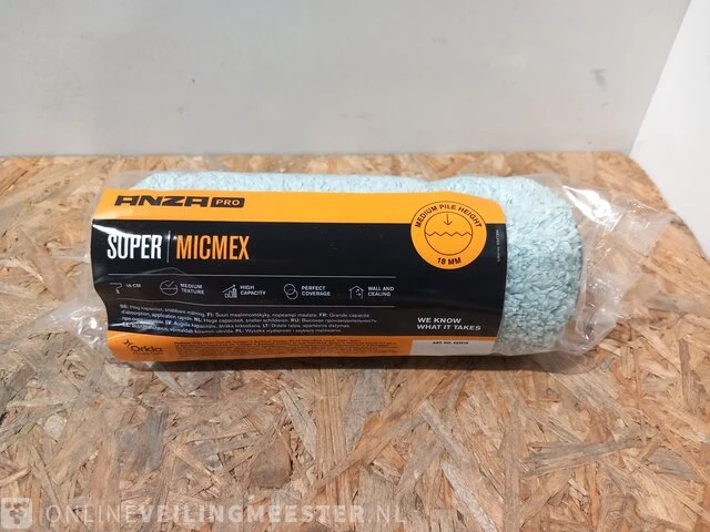Partij muurverfrollers 18cm micmex anza, grijs - afbeelding 3 van  5