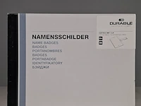 Partij naambadges, durable, hard box security pass holder - afbeelding 1 van  5