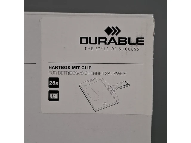 Partij naambadges, durable, hard box security pass holder - afbeelding 2 van  5