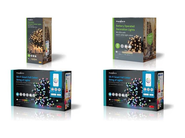 Partij nedis kerstverlichting - afbeelding 1 van  2