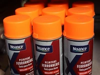 Partij nuance spuitbussen voor hekwerken - kleur ral 3005 (rood) - 11 bussen á 400ml - afbeelding 1 van  3