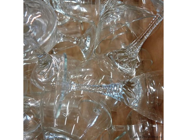 Partij o.a. kristallen glazen in doos - afbeelding 3 van  5