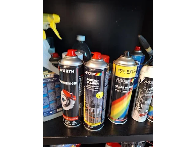Partij onderhoudsmiddelen o.a. motip contact cleaner & würth remmenreiniger - afbeelding 3 van  4