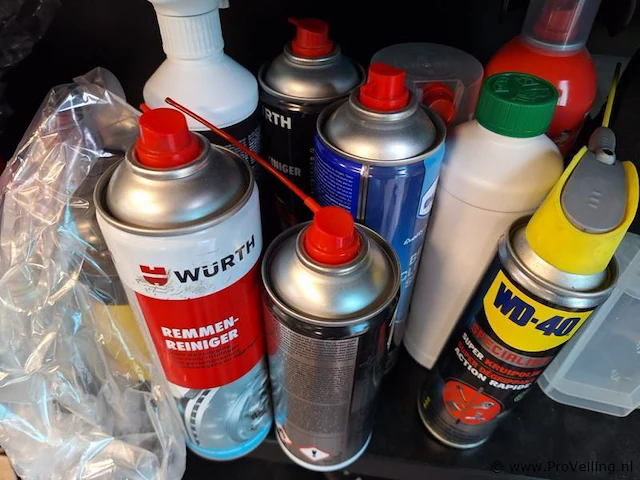 Partij onderhoudsmiddelen o.a. würth remmenreiniger & wd40 - afbeelding 3 van  3