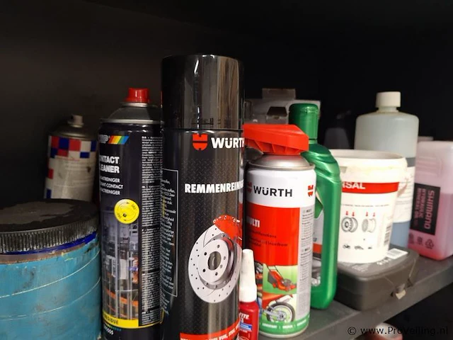 Partij onderhoudsmiddelen o.a. würth remmenreiniger - afbeelding 3 van  3