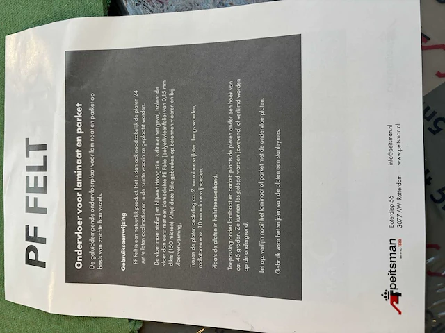Partij ondervloer voor laminaat/parket - afbeelding 3 van  3
