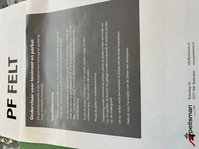 Partij ondervloer voor laminaat/parket - afbeelding 3 van  3