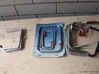 Partij ophanghaken, diverse soorten en maten o.a. 21x15cm - afbeelding 2 van  6