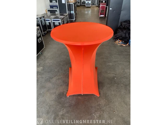 Partij oranje statafelhoes incl. topper , oranje - afbeelding 1 van  3