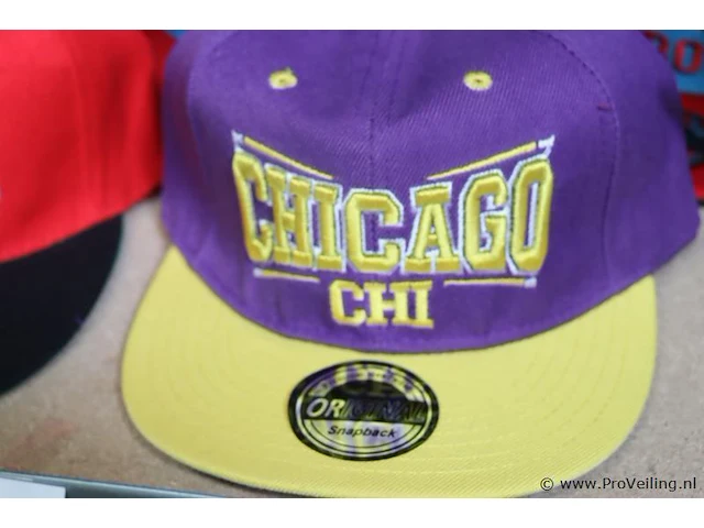 Partij original snapback petten - diverse kleuren - 30 stuks - afbeelding 3 van  7