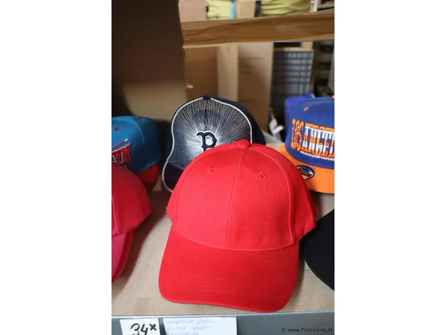 Partij original snapback petten - diverse kleuren - 34 stuks - afbeelding 3 van  7