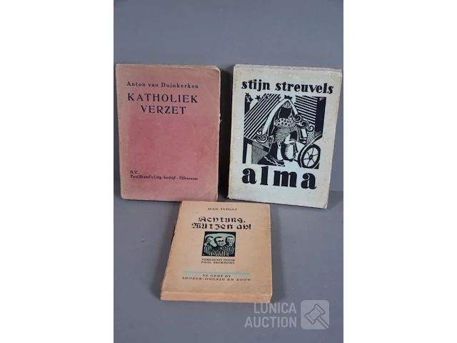 Partij oude boeken - afbeelding 1 van  10