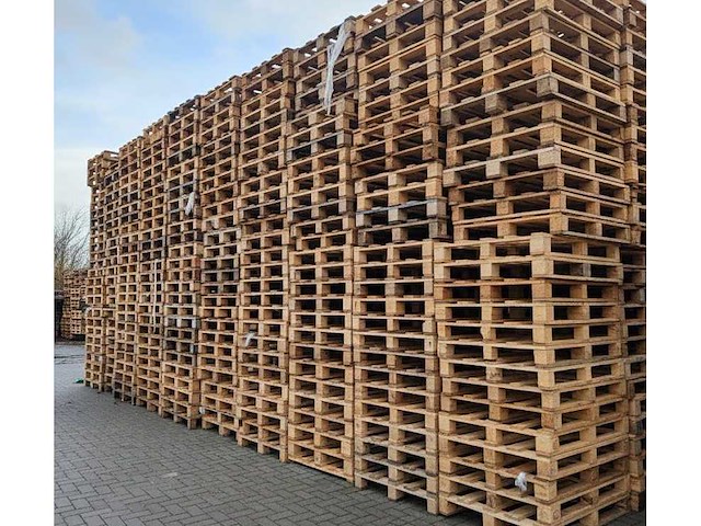 Partij pallets 120x80cm (500x) - afbeelding 1 van  5