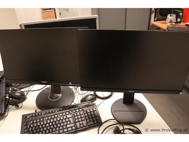 Partij philips monitoren, toetsenborden, aansluitkabels, muis & luidsprekers - afbeelding 2 van  6
