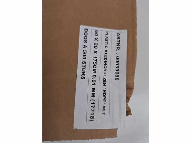Partij plastic kledinghoezen (2.500 stuks) (5x) - afbeelding 3 van  3