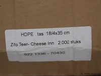 Partij plastic tasjes met opdruk - 5500 stuks - afbeelding 2 van  3