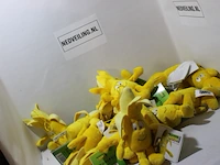 Partij pluche bannaan 15 stuks