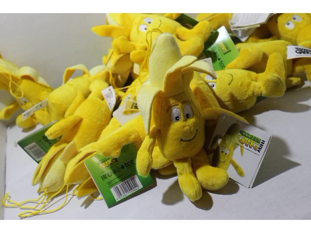 Partij pluche bannaan 15 stuks - afbeelding 3 van  5
