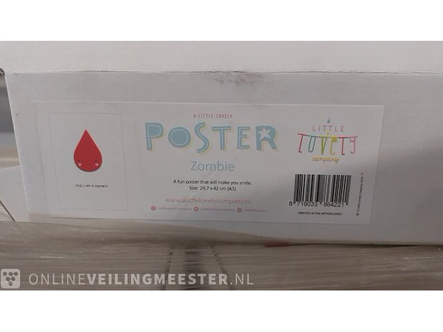 Partij posters zombie, jellybeans, depresso - afbeelding 3 van  4