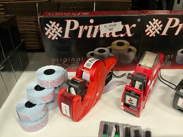 Partij printex prijstangen/etiketten/overige (20x) - afbeelding 2 van  4