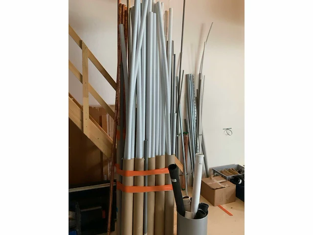 Partij pvc, cv installatiebuizen en elektrabuizen - afbeelding 2 van  15