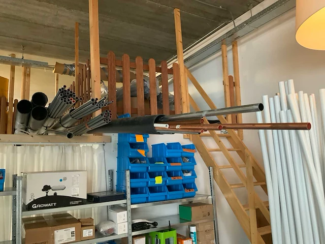 Partij pvc, cv installatiebuizen en elektrabuizen - afbeelding 4 van  15