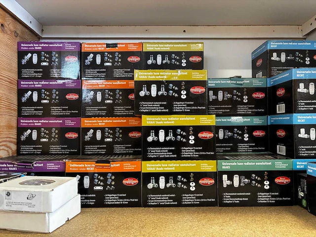Partij radiator aansluitsets chroom - afbeelding 2 van  2