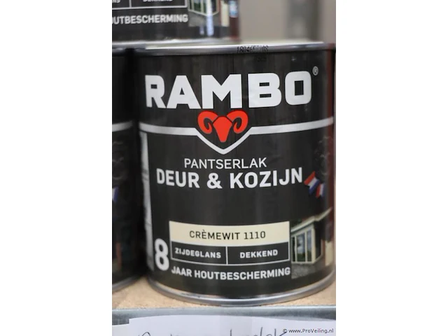 Partij rambo pantserlak deur & kozijn - 5 blikken á 750ml - afbeelding 2 van  5