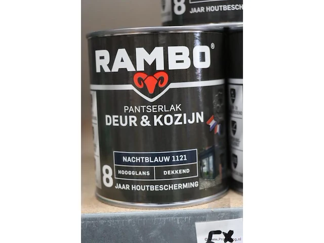 Partij rambo pantserlak deur & kozijn - 5 blikken á 750ml - afbeelding 3 van  5