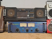 Partij retro audio, akai, sanyo, sharp, wega, panasonic , zwart - afbeelding 3 van  9
