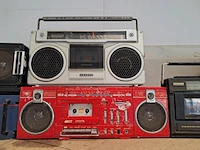 Partij retro audio, akai, sanyo, sharp, wega, panasonic , zwart - afbeelding 4 van  9