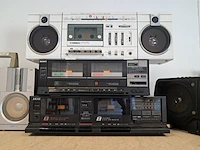 Partij retro audio, akai, sanyo, sharp, wega, panasonic , zwart - afbeelding 9 van  9