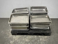 Partij rvs gn 1/1 gastronormbakken en deksels - afbeelding 1 van  5
