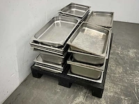 Partij rvs gn 1/1 gastronormbakken en deksels - afbeelding 5 van  5